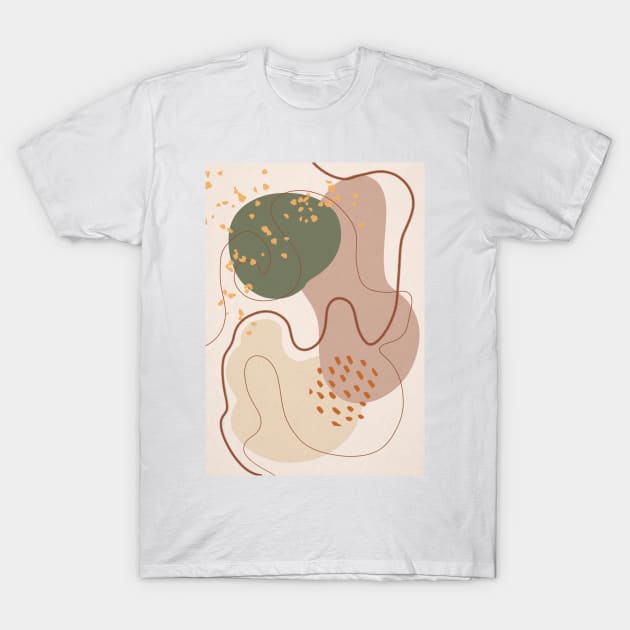 Mid Century Modern, Abstract Shapes 3 T-Shirt by gusstvaraonica